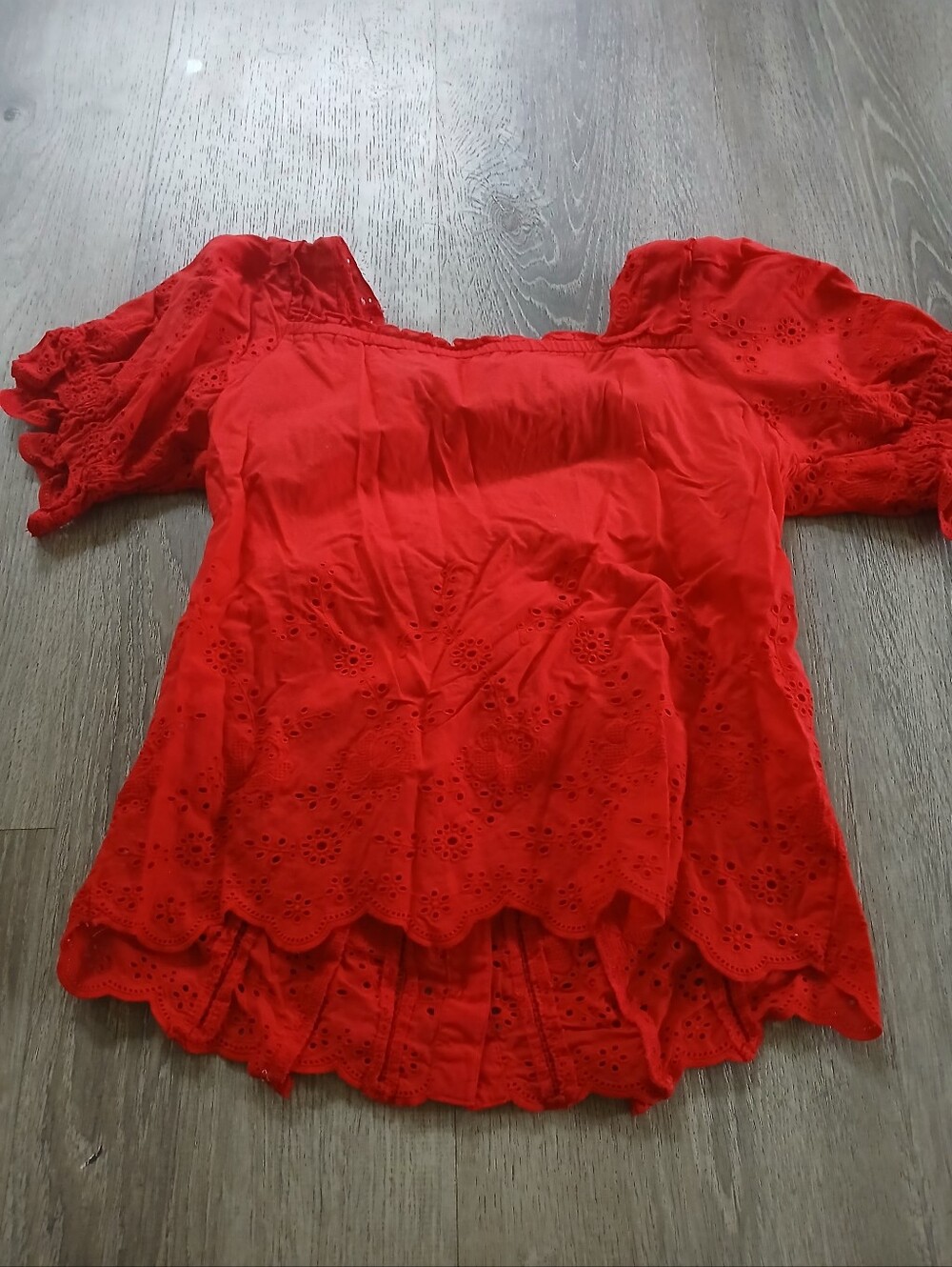 Jennifer And Grace Ruffle Button-Front Women’s Top - Picture 4 of 5